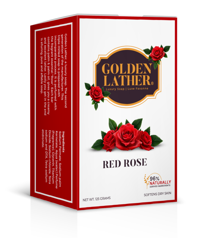 Golden Lather RED ROSE